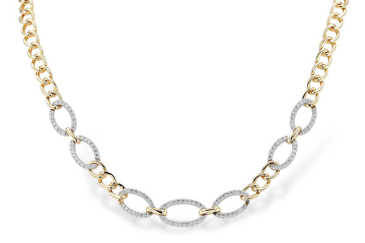 A329-02224: NECKLACE 1.12 TW (17")(INCLUDES BAR LINKS)