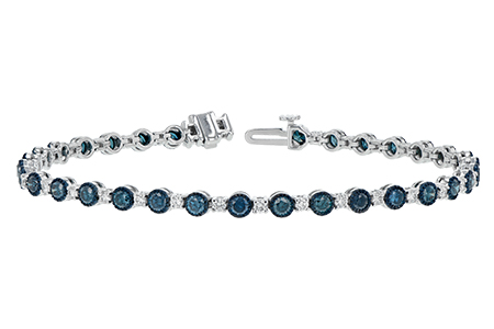 B243-63097: BRACELET 2.35 BLUE DIA 3.17 TW