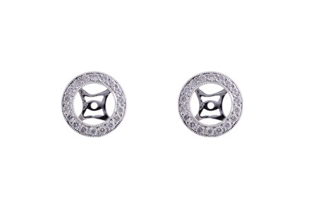 F239-05842: EARRING JACKET .32 TW (FOR 1.50-2.00 CT TW STUDS)