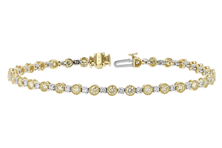 F243-63105: BRACELET 2.22 YELLOW DIA 3.04 TW