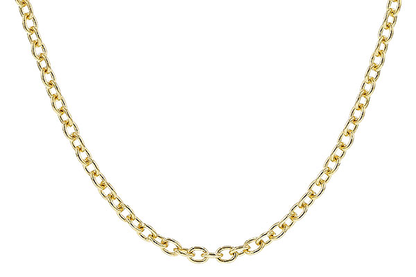 F329-06760: CABLE CHAIN (18IN, 1.3MM, 14KT, LOBSTER CLASP)