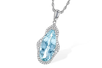 K245-42214: NECK 3.97 AQUAMARINE 4.20 TGW